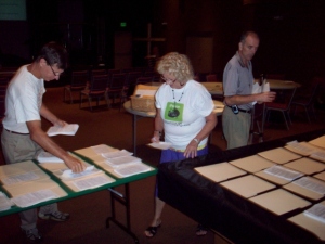 Personhood FL Volunteers Sort Petitions