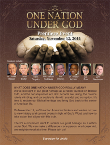 One Nation Under God Event