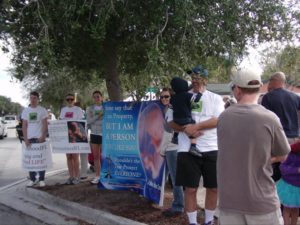 Roe V Wade Memorial ProLife Signs Prayer Service